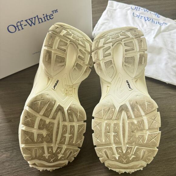 Off-White Glove Round Toe Sneakers Size 40/10 Chunky Authentic Designer - Picture 10 of 10